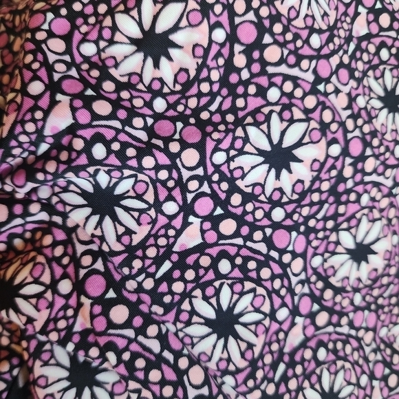 Land's End Pink Floral One Piece Swimsuit Women's Size 10 Modest Beach Vacation - Picture 3 of 5